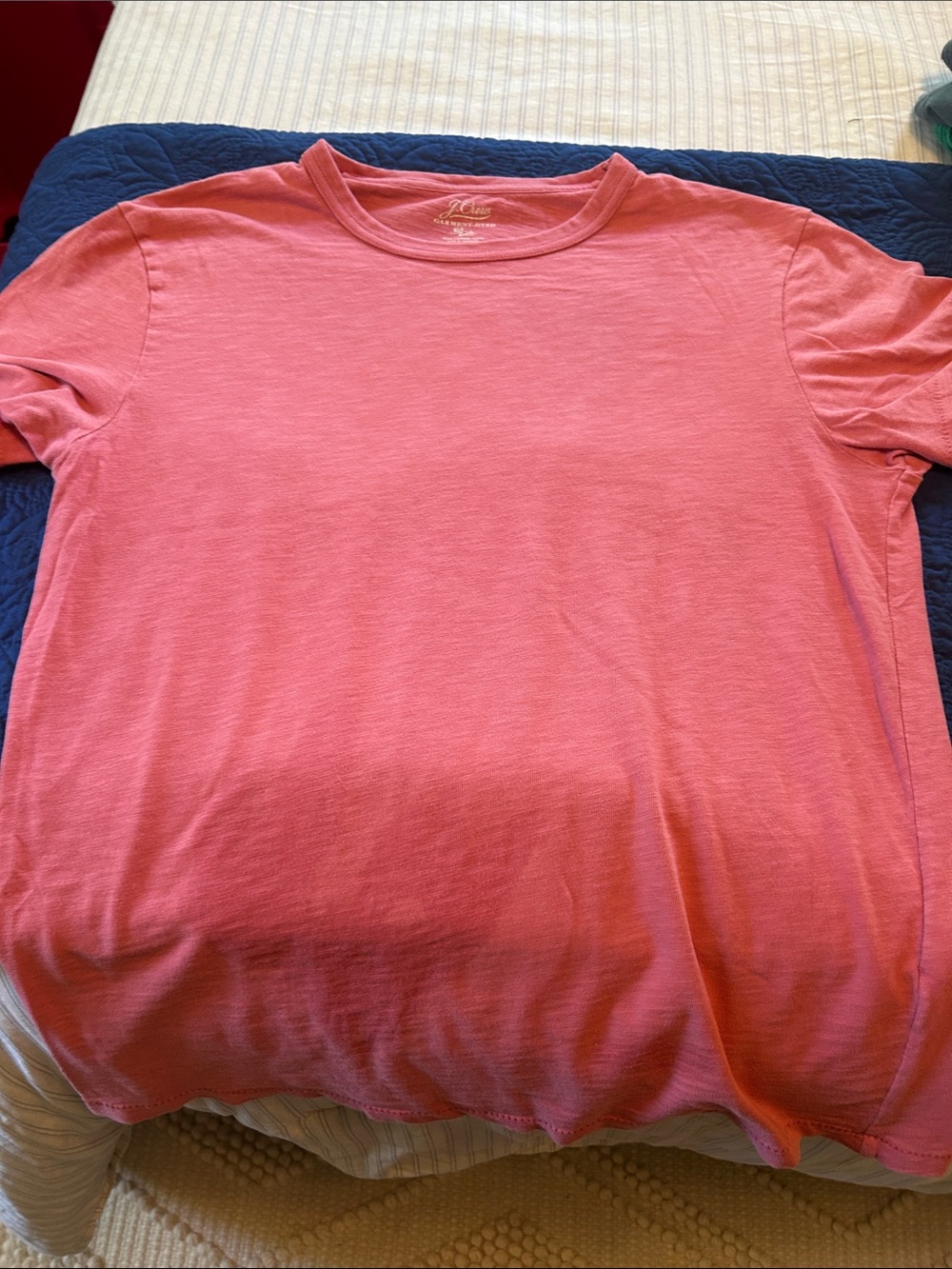 J. Crew Coral Crew Neck Short Sleeve Tee